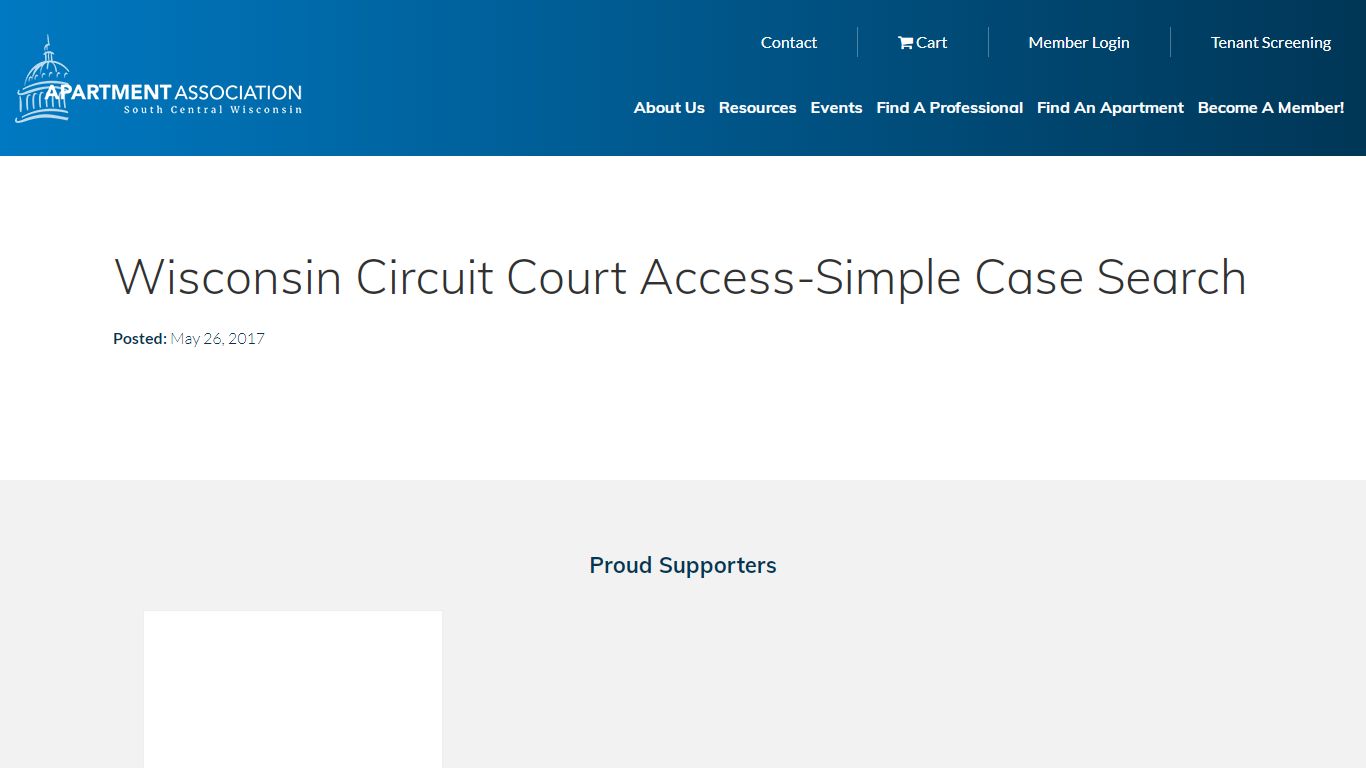 Wisconsin Circuit Court Access-Simple Case Search